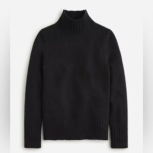 J. Crew black cotton turtleneck sweater